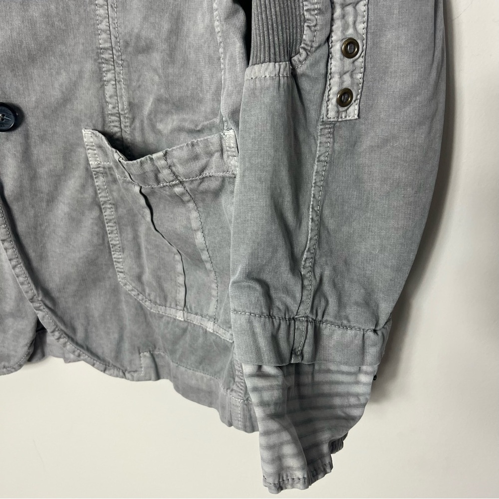 Moschino Men’s Blazer Canvas Cotton Linen Jacket Blazer Coat Gray Unique XL *S - Picture 2 of 12